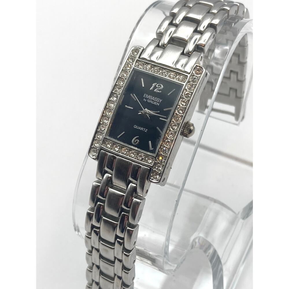 VTG Embassy By Gruen Women's Watch 20mm - Fresh Battery - Wrist 6" * Read * - Picture 2 of 11